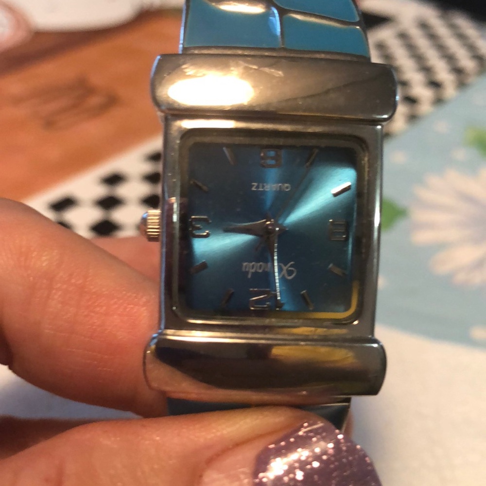Turquoise bracelet-watch